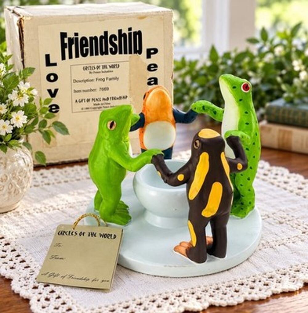 PENCO Woodland Animal Ceramic Tea Light Holder